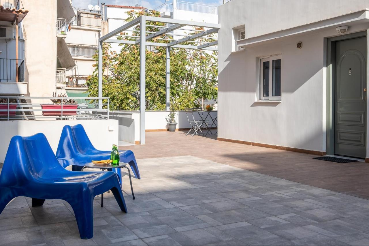 Central5 Boutique Apartments With Common Garden Next To Metro Atenas Exterior foto